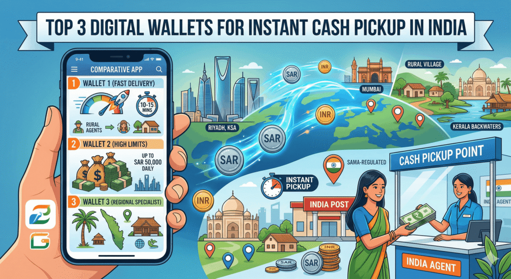 Top 3 Digital Wallets for Instant Cash Pickup in India